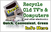 Wondering what to do with those broken or un-wanted TV's and computers? Oregon E-Cycles® offers FREE and convenient electronics recycling in your own neighborhood. Info Here!