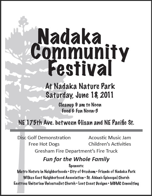 Nadaka Community Festival. Fun for the Entire Family. Music, Food and  Activities: Jun 18, 2011 12PM-3PM. Info Here!