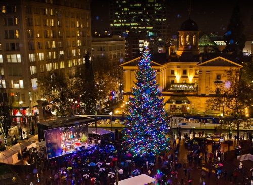 Portland 34th Annual Tree Lighting Ceremony, Pioneer Courthouse Square: Fri Nov 23, 2018 5:30PM-6:30PM. Come and Join the Fun!. Info here!