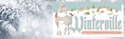 New! Winterville at Zimmerman Heritage Farm. Lights, carols, food vendors, beer & cider garden. Photos with Santa. Family fun! Thu-Sun Dec 15-18, 2016 6PM-10PM