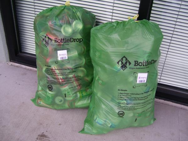 BottleDrop EZ Drop bags ready to go. Returning Oregon redeemable's just got alot easier.  Info Here!
