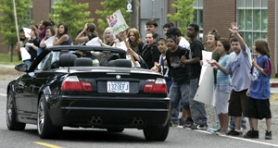 Reynolds Middle School students protest budget cuts