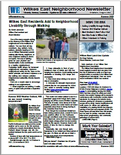 Download the Wilkes East Neighborhood Summer 2022 Newsletter here!